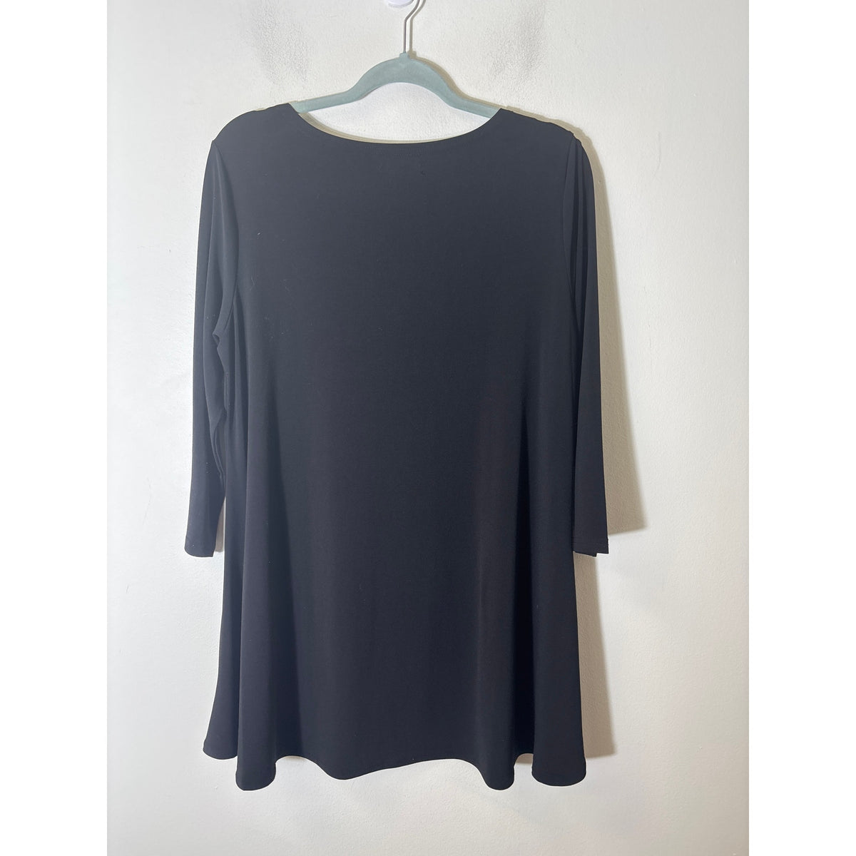 Alfani Black Swing Long Sleeve Top Sz M