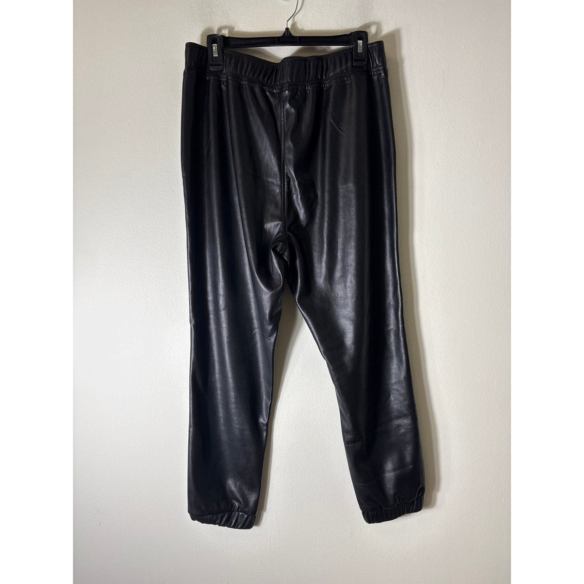 BB Dakota Faux Leather Pull On Joggers Sz L