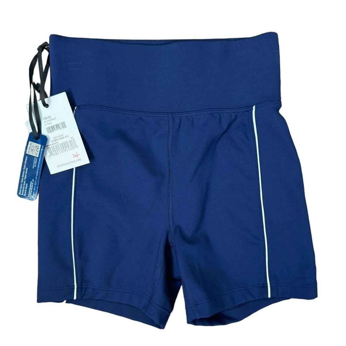 NWT Ivy Navy Blue and White Exercise Short Sz 4