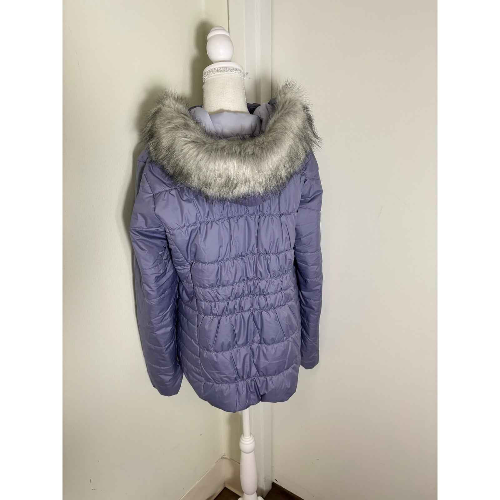 Columbia Perwinkle Hooded Puffer Jacket Sz L