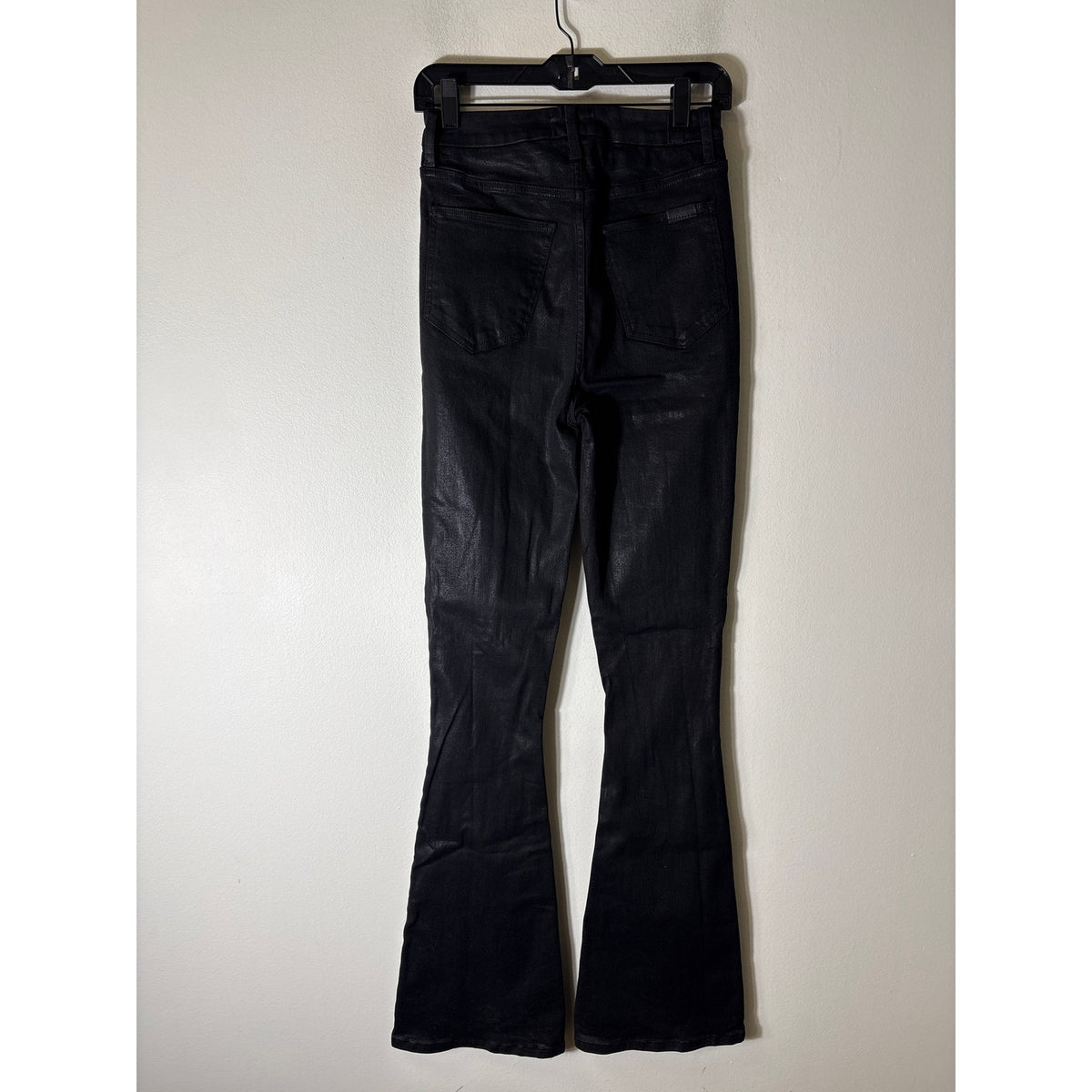 7 for All Mankind Black Waxxed 5 Pocket Denim Sz 26