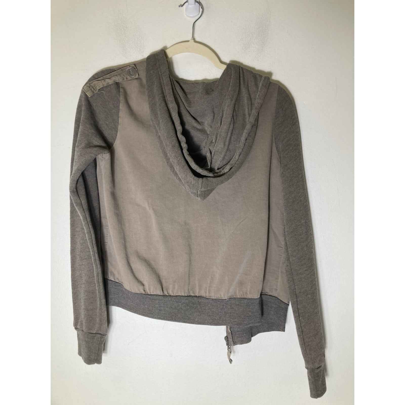 Splendid Green Zip Up Cardigan sz s