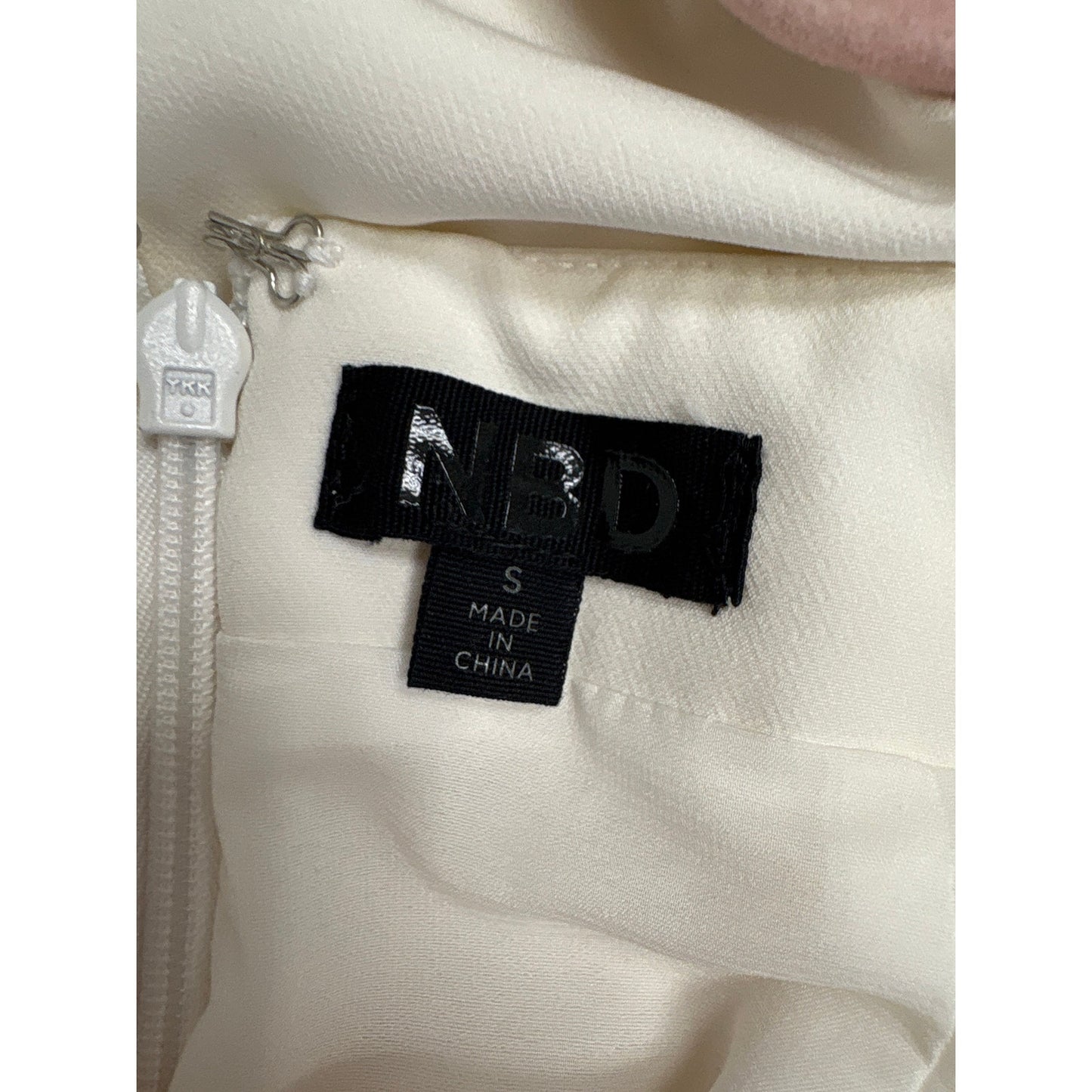 NBD White Strappy Jumpsuit Sz S