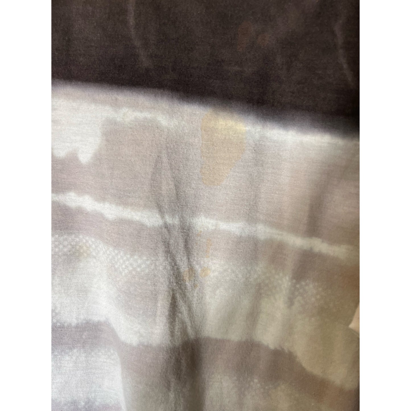 Marika Charles Hand Dyed Brown and Black Long Sleeve Boat Neck Shirt Sz M/L