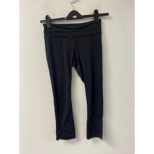 Lululemon Black Cropped Leggings Sz 4