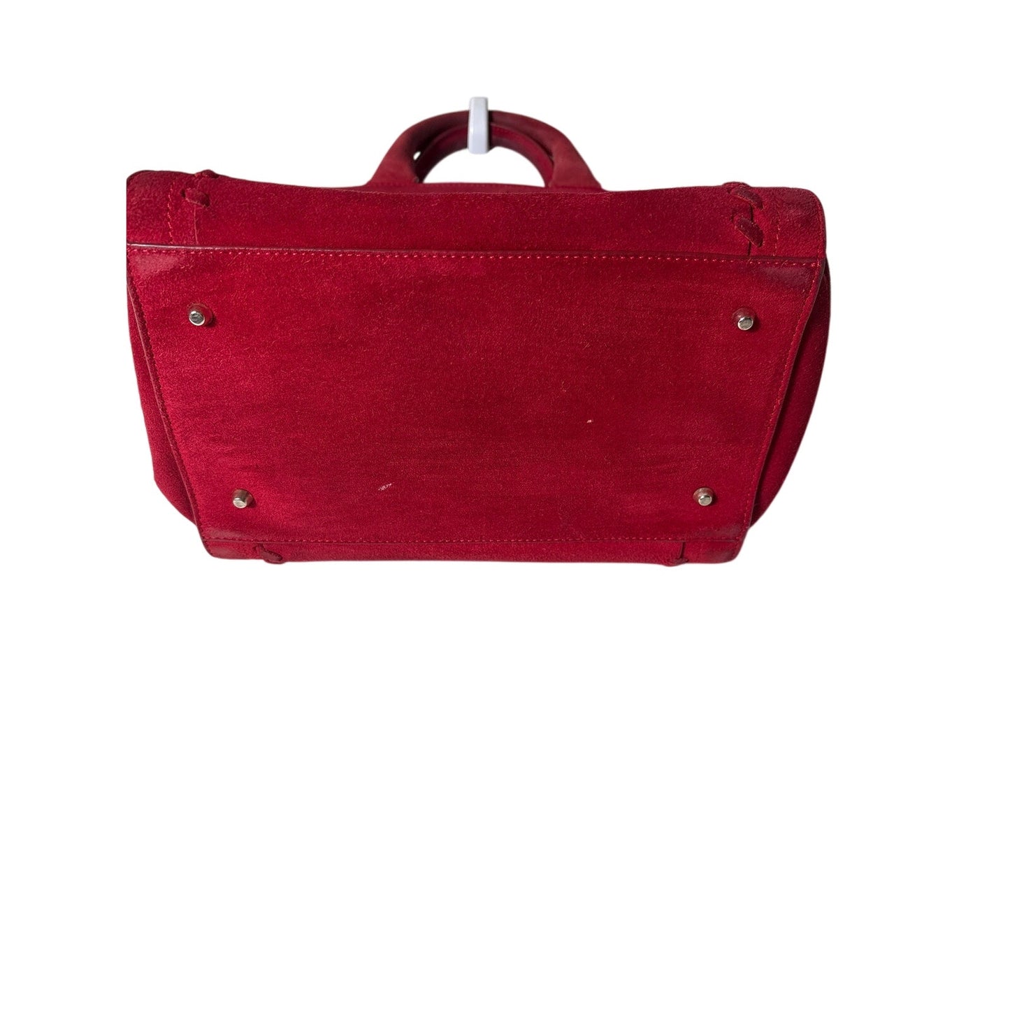 Brooks Brothers Red Suede Handbag Sz 10"x8.5"