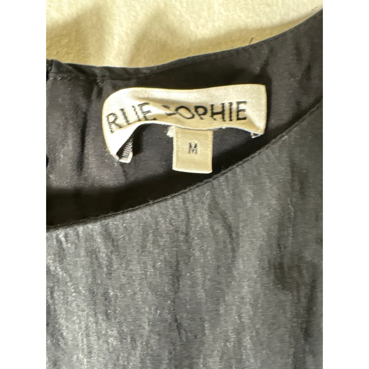 Rue Sophie Black Sleeveless Side Tie Maxi Dress Sz M