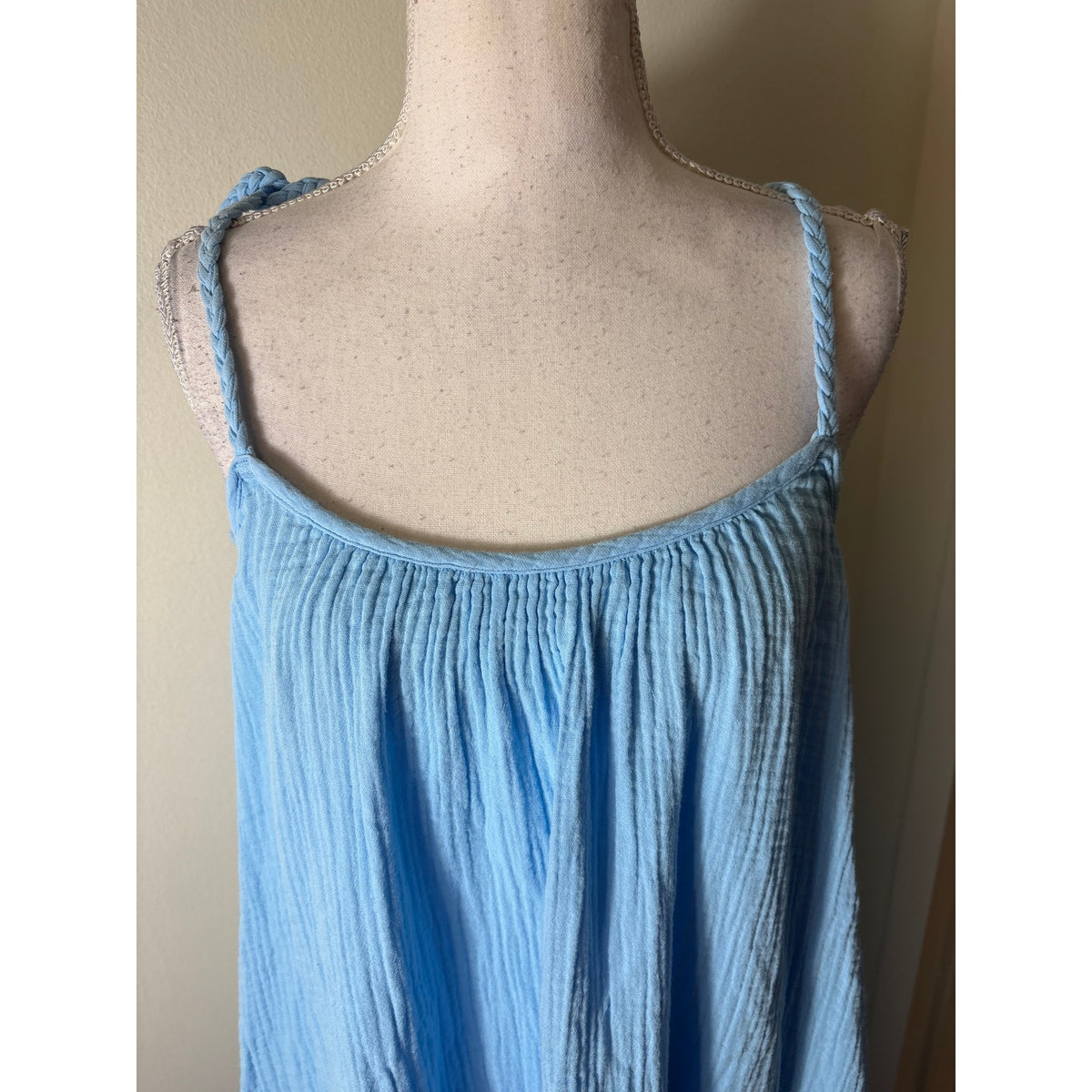 Xirena Light Blue Gauzy Maxi Dress Sz S