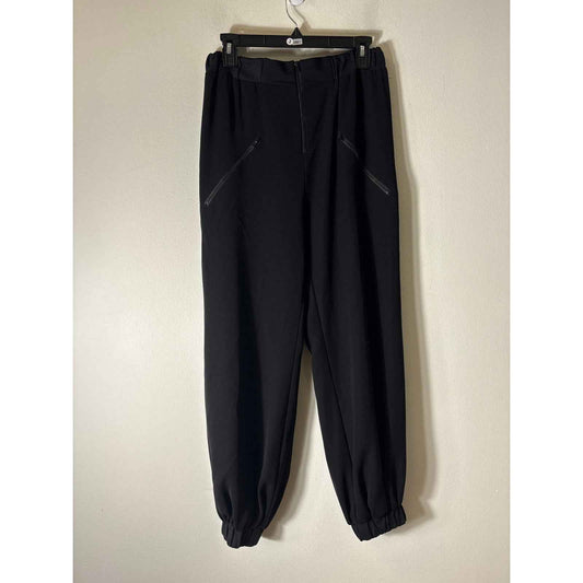Snider Black Elastic Waist Loose Fit Joggers Sz M