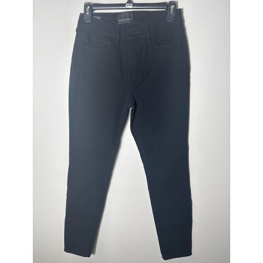 WHBM High Rise Skinny Ankle Black Denim Size 2S