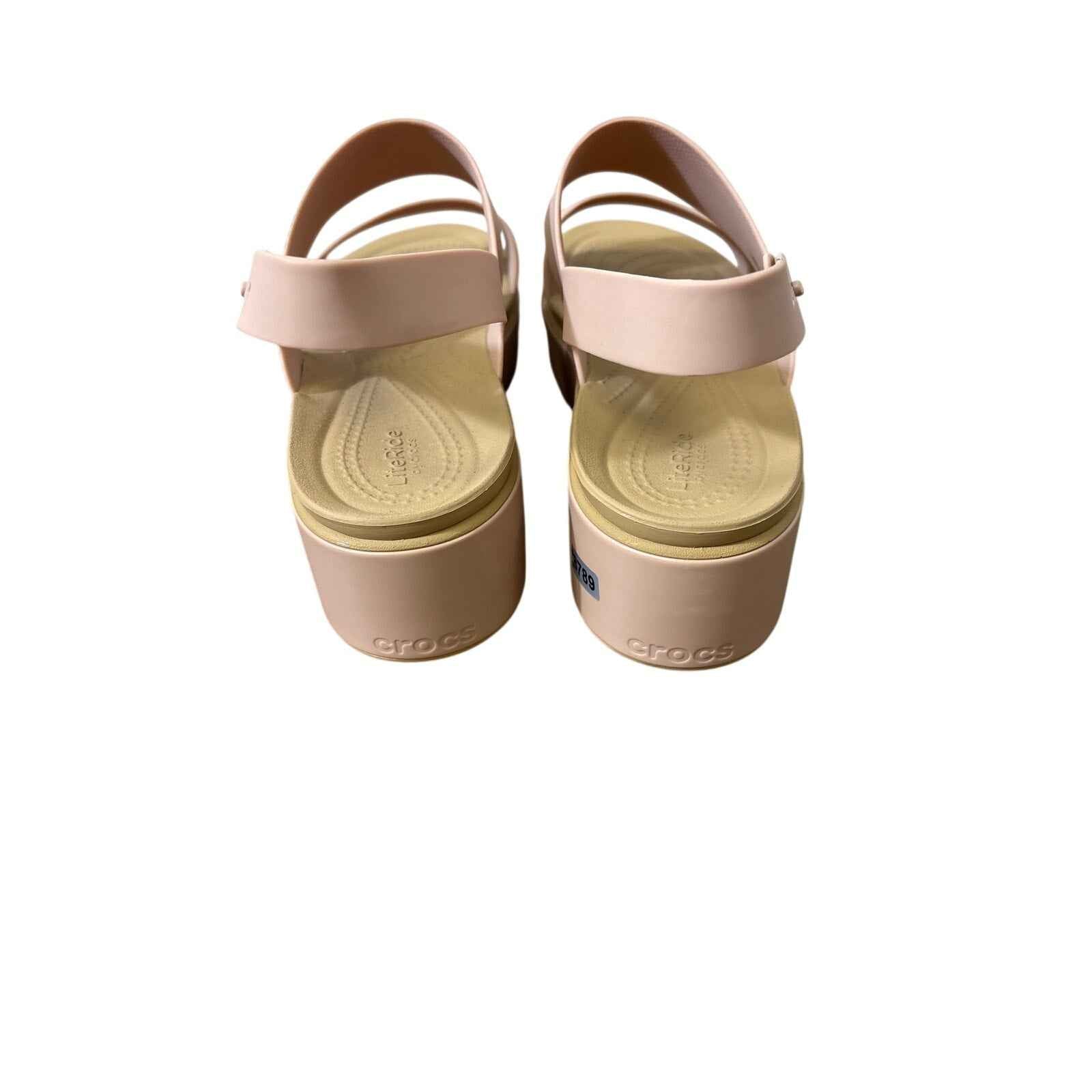 NWOB Crocs Lite Ride Pink Platform Sandal Sz 11W
