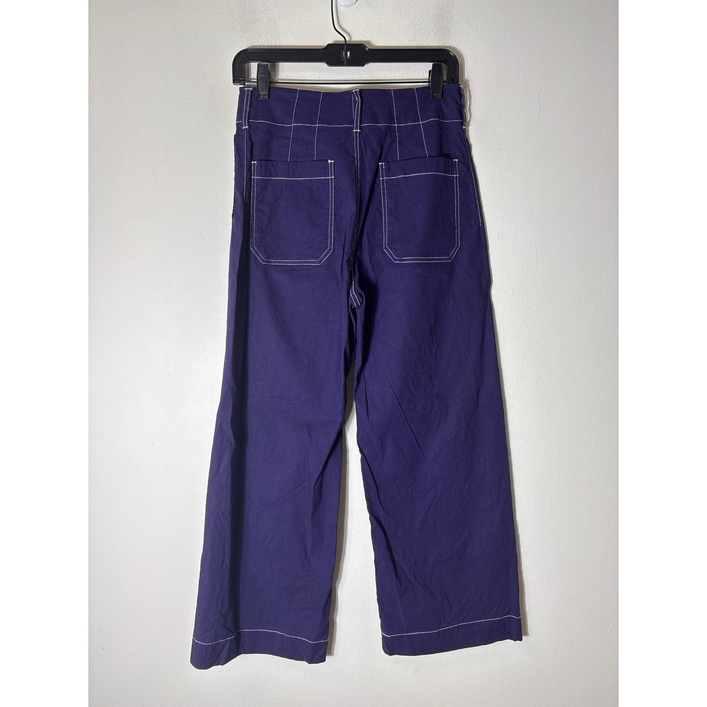 Maeve The Colette Navy and White Stitching Pant Sz 27