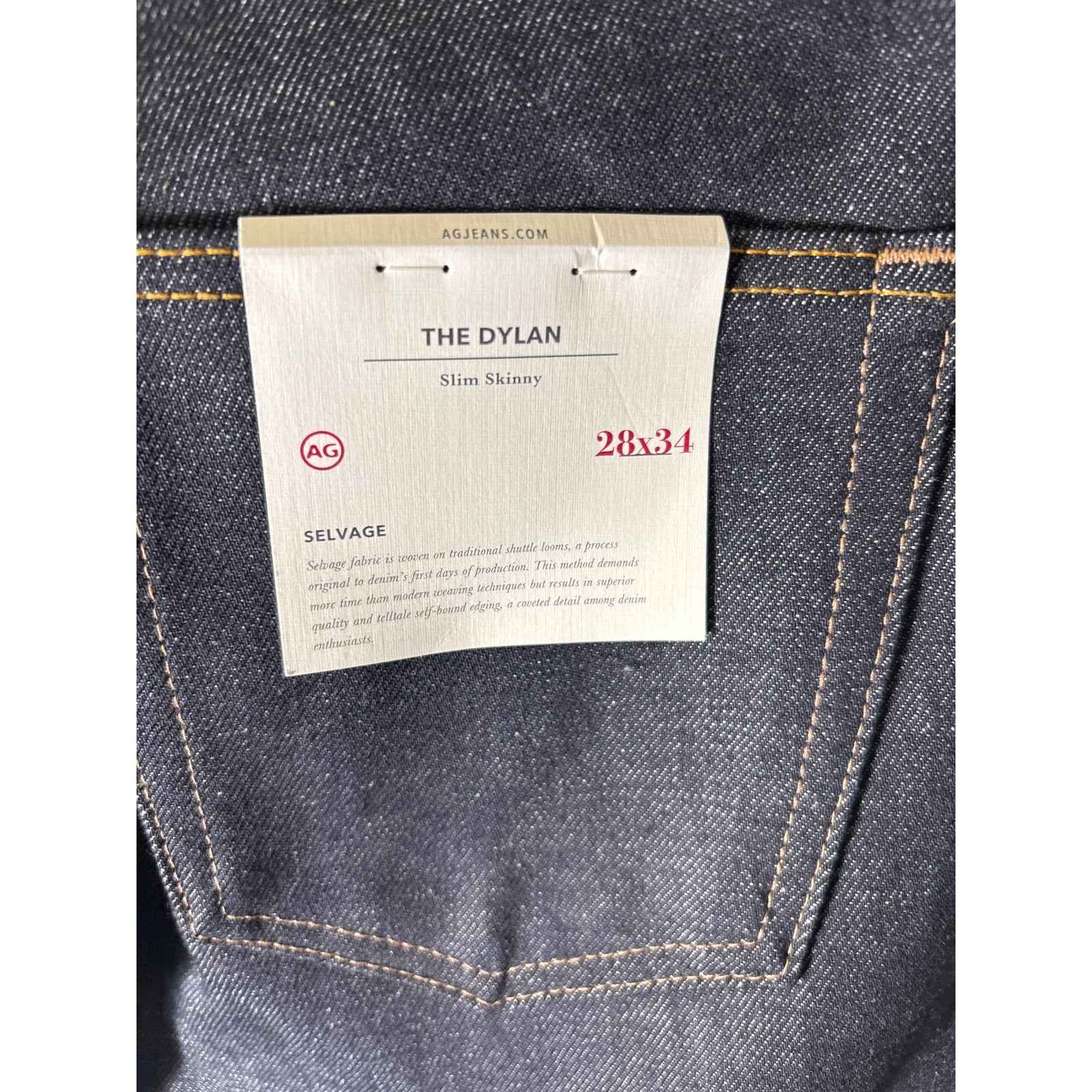 Mens NWT AG The Dylan Slim Skinny 28x34 Jeans