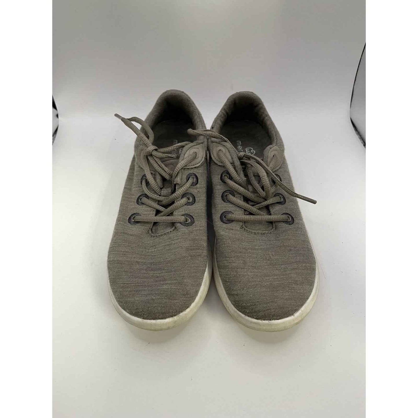 Merinos Gray Comfortable Lace Up Sneakers Sz 6