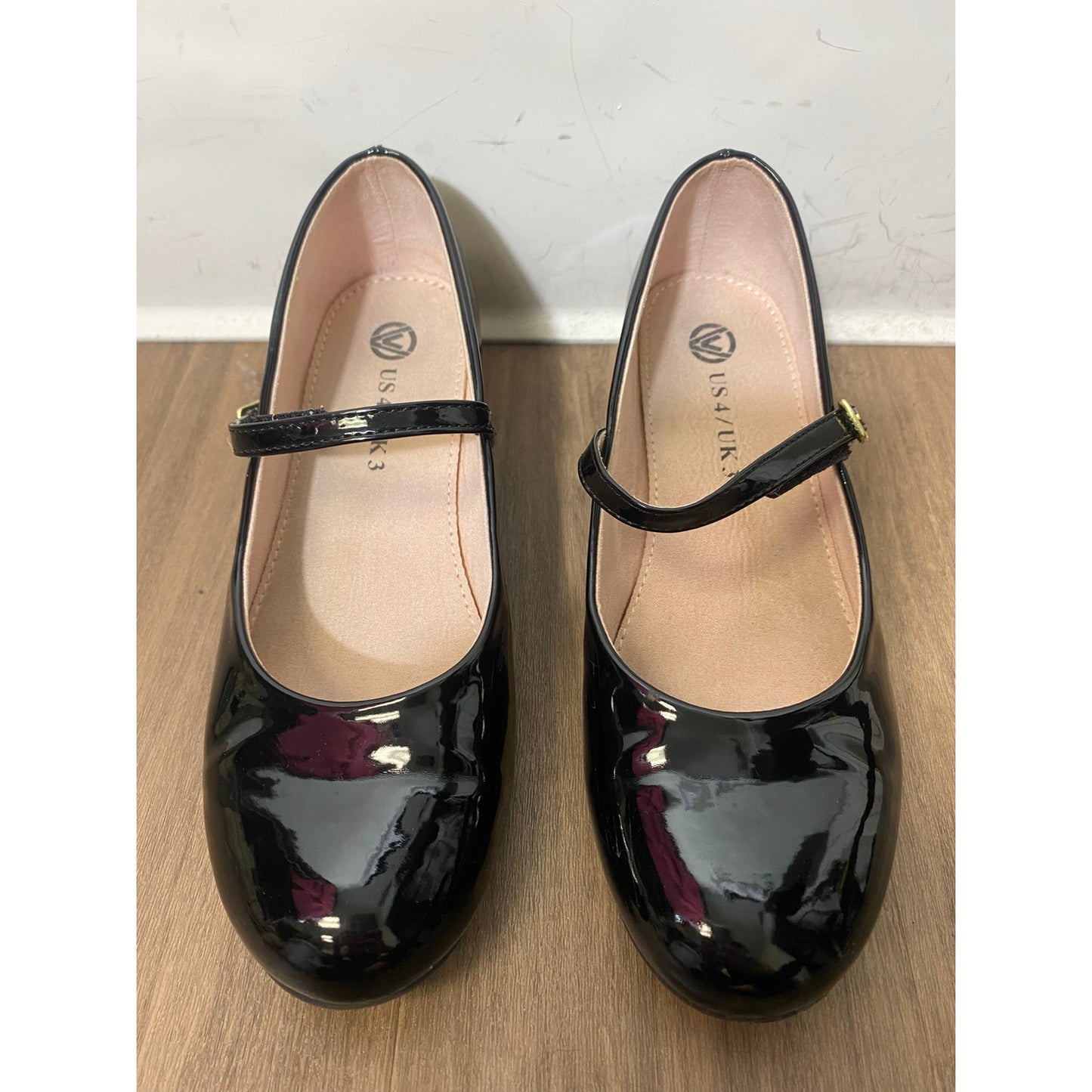 Black Patent Leather Mary Jane SHOES Girls Sz 4