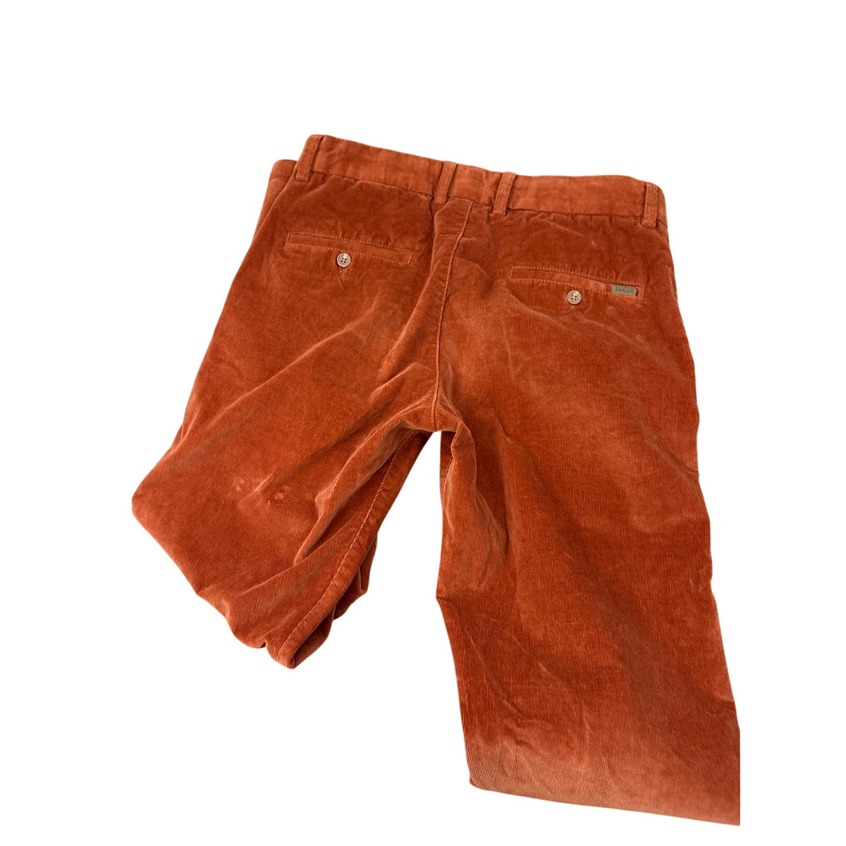 Boys Boboli Orange Cord Pants Sz 14