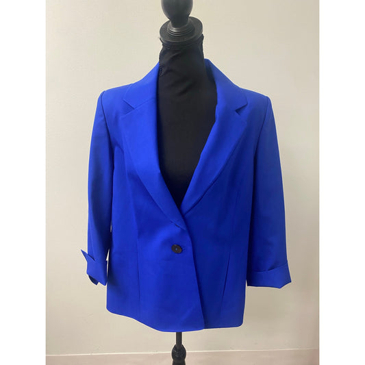 Algo Blue Blazer Sz M