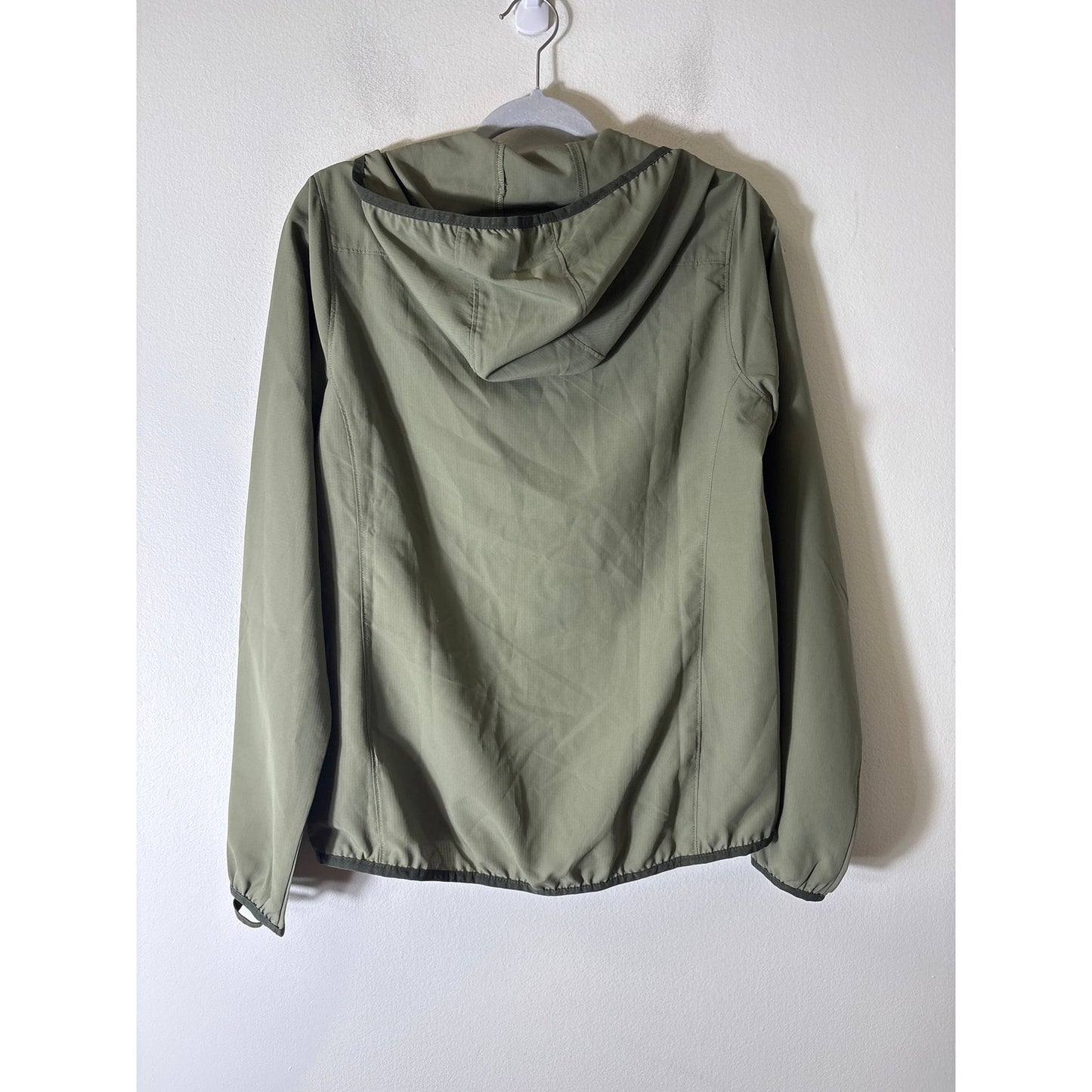 L.L.Bean Green Hooded Wind Breaker Jacket Sz S
