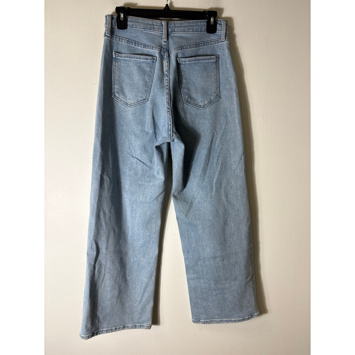 Just Black Denim Front Pocket Wide Leg Jeans Sz 28