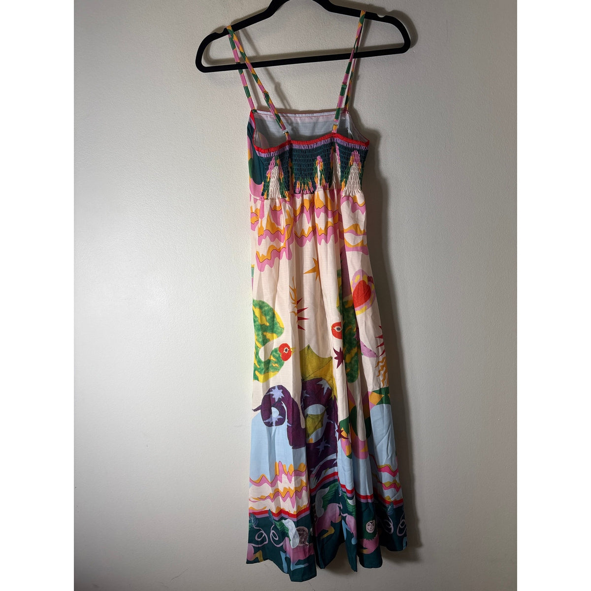 No Brand Mulitcolor Spaghetti Strap Maxi Sundress Sz S