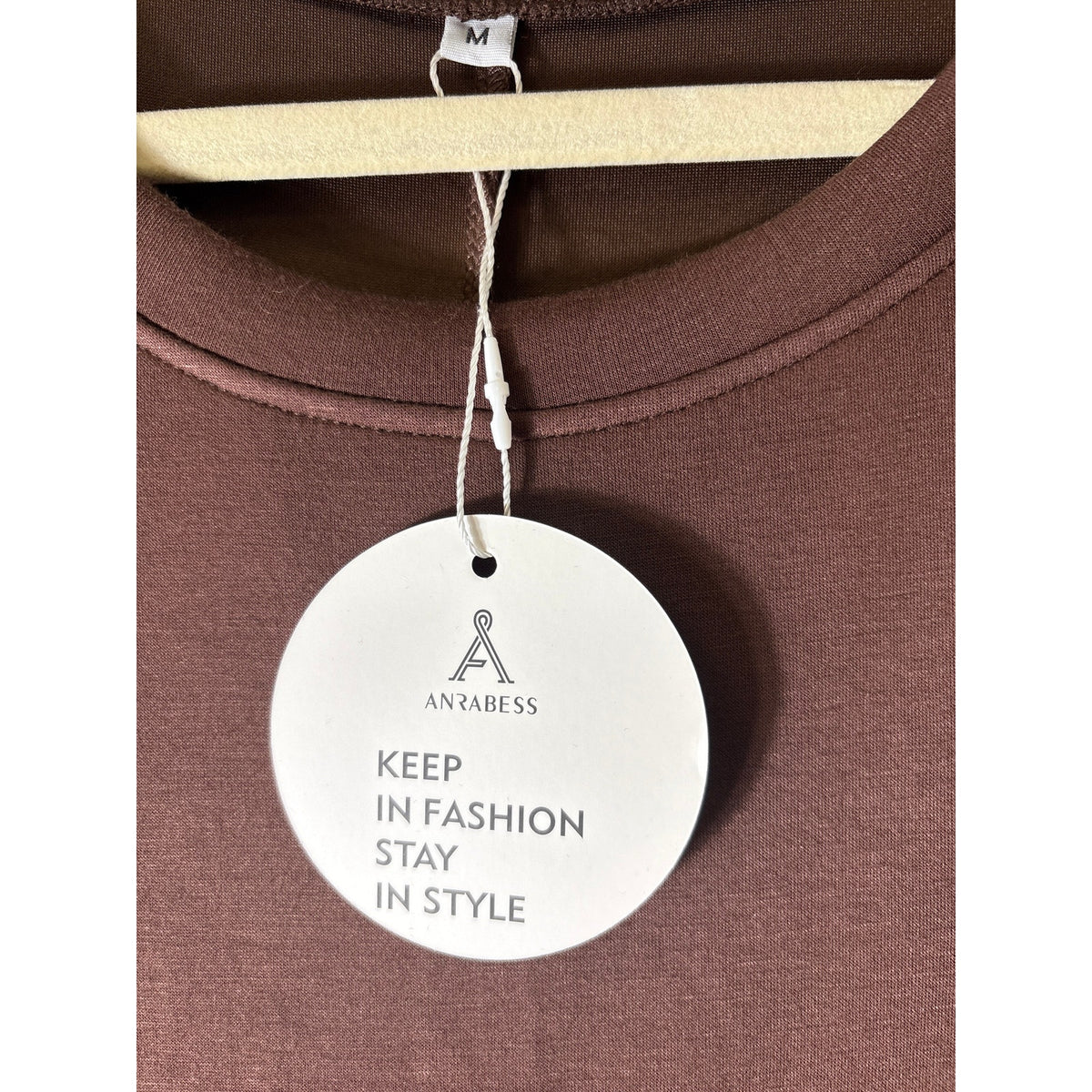 NWT Anrabess Brown Shift Tee Dress Sz M