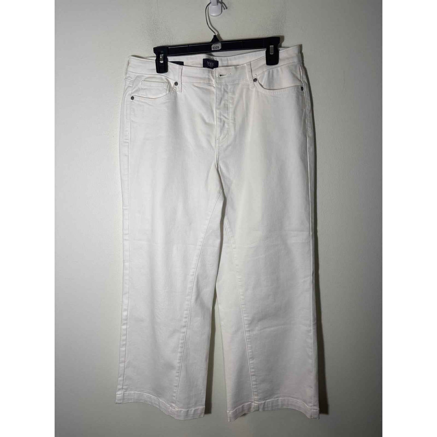 NYDJ Wide Leg White Denim Sz 12
