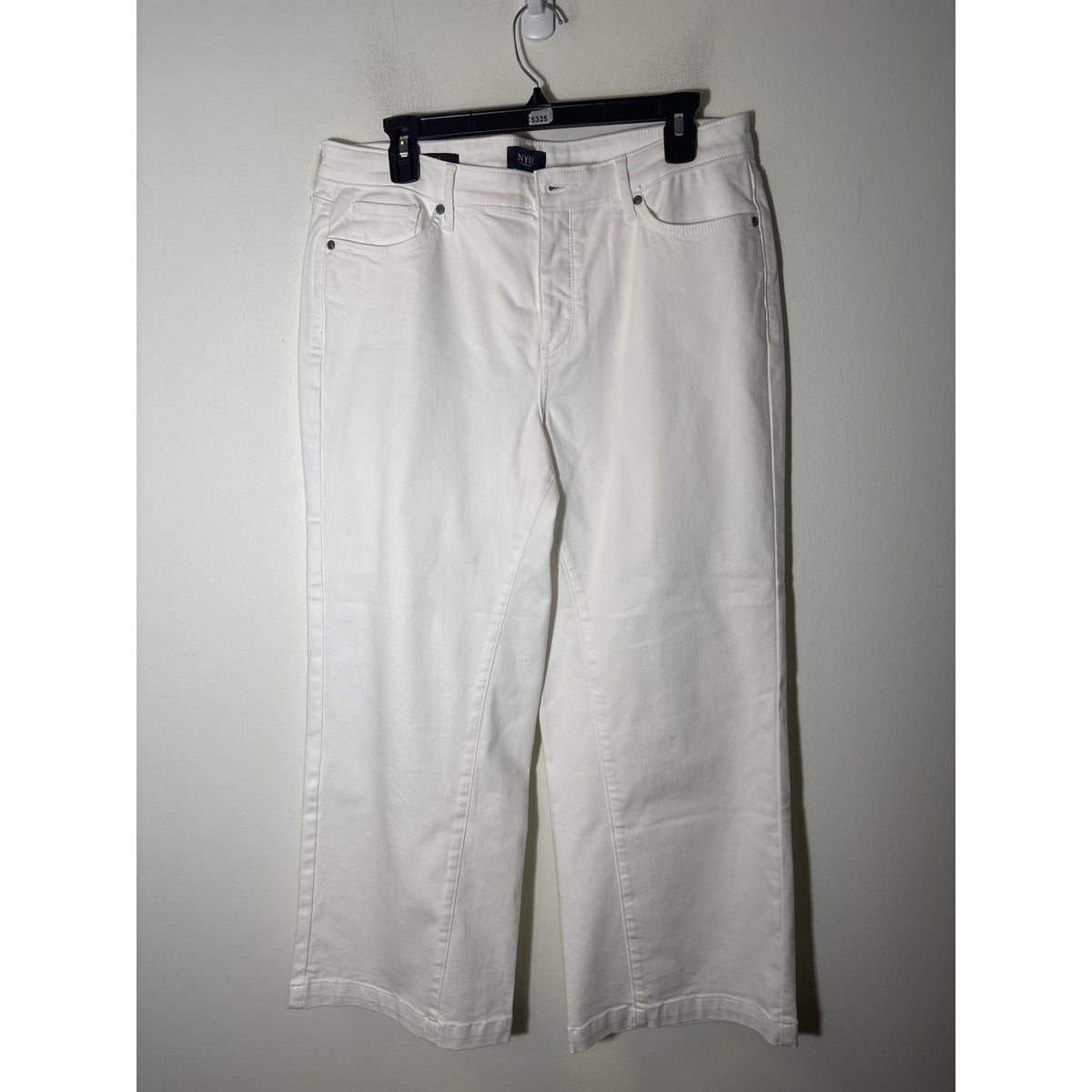NYDJ Wide Leg White Denim Sz 12