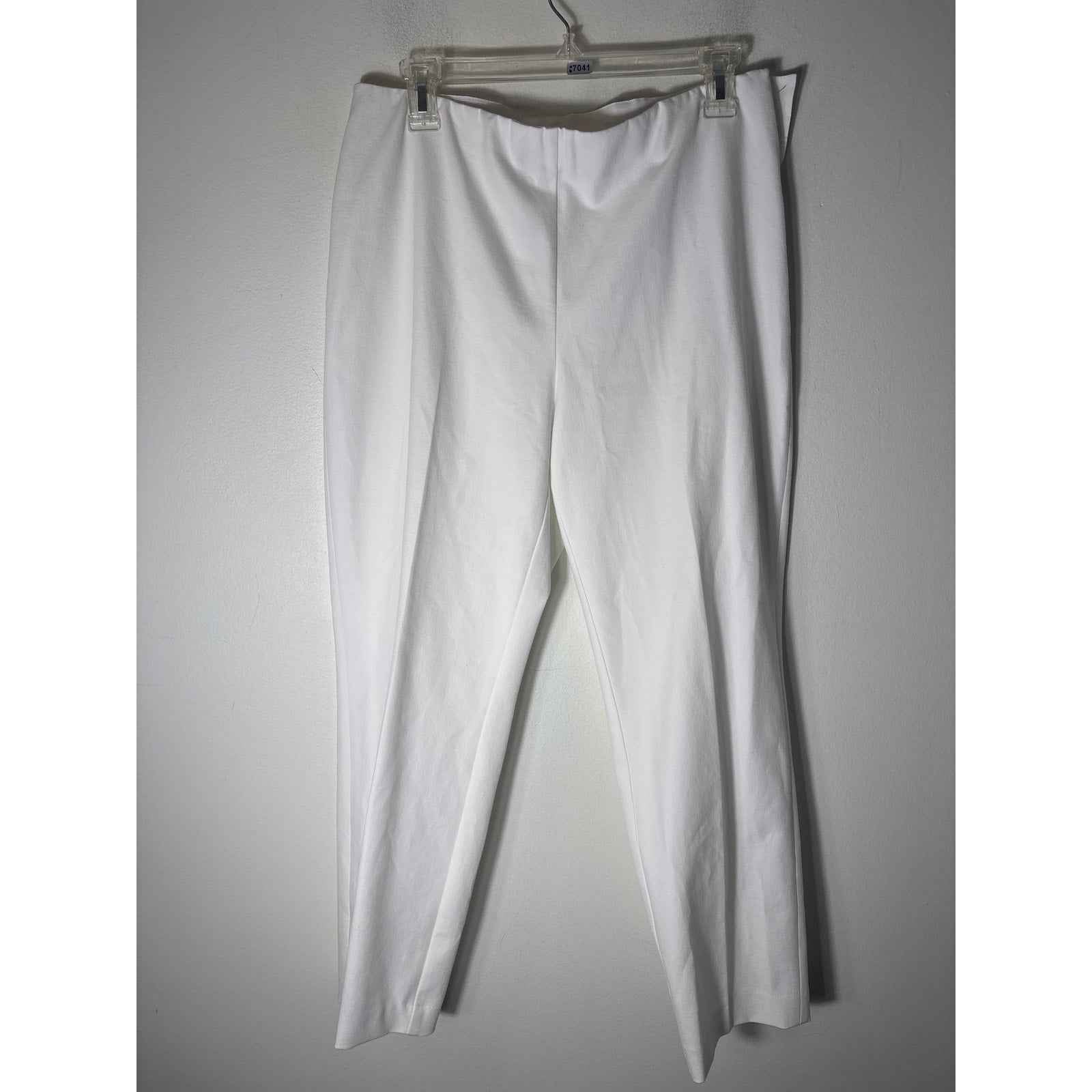 Lafayette 148 White Side Zip Pants Sz 12