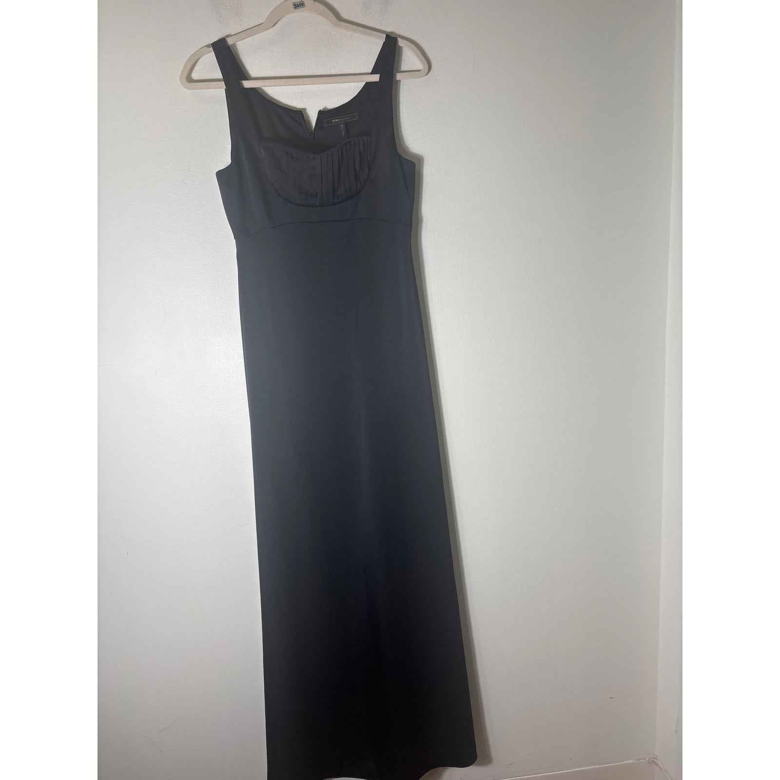 BCBG Black Bustier Sleeveless Floor Length Formal Gown Sz 4