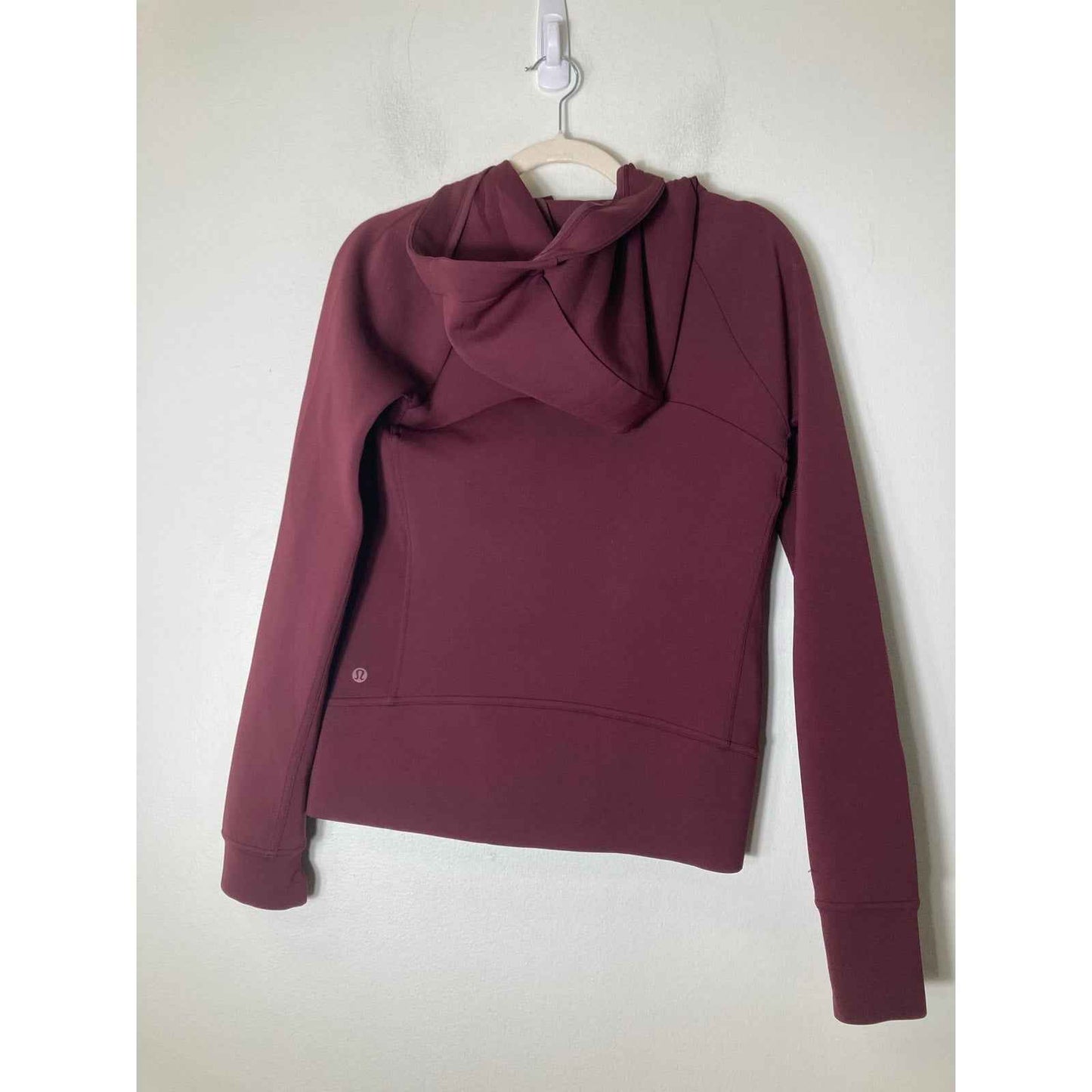 Lululemon Maroon Long Sleeve Hooded Zip Jacket Sz 6