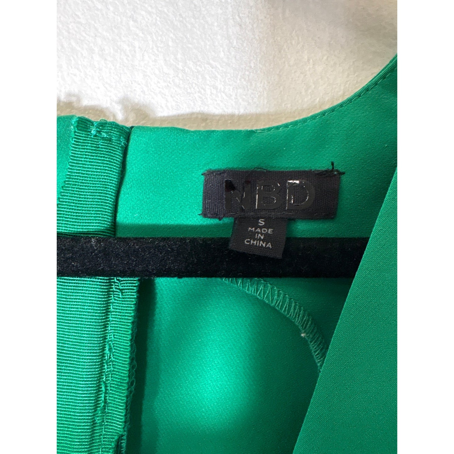 NBD Bright Green Sleeveless Special Occasion Mini Dress Sz S