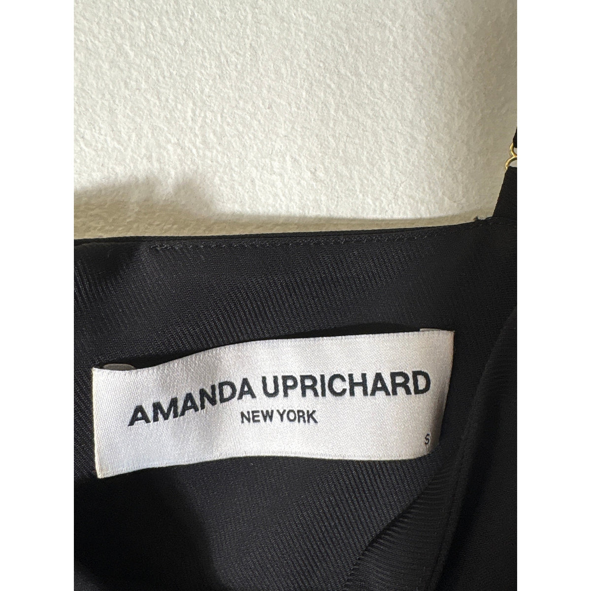 Amanda Uprichard Black and Gold Chain Mini Dress Sz S