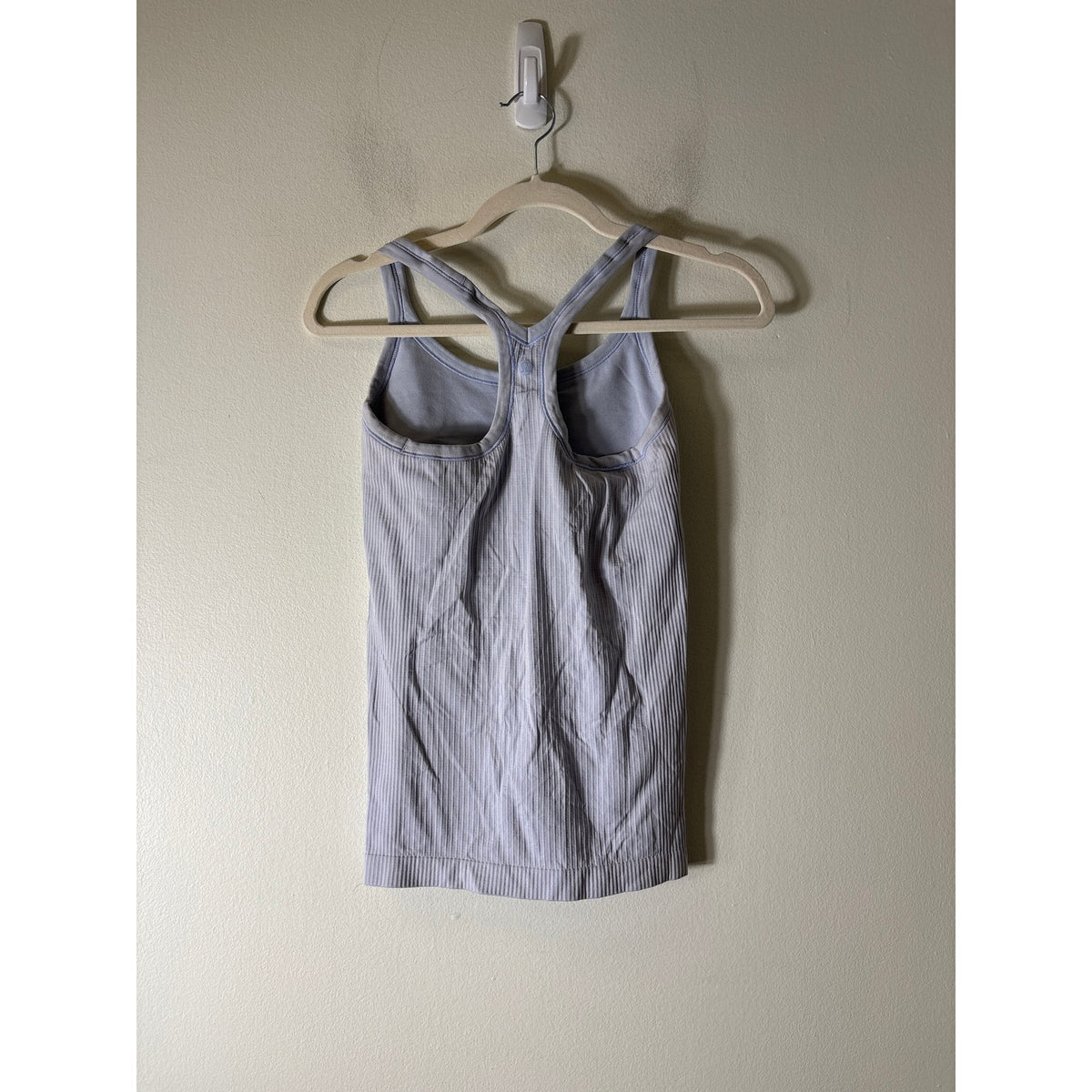 Lululemon Pale Blue Ribbed Racerback Tank Sz S