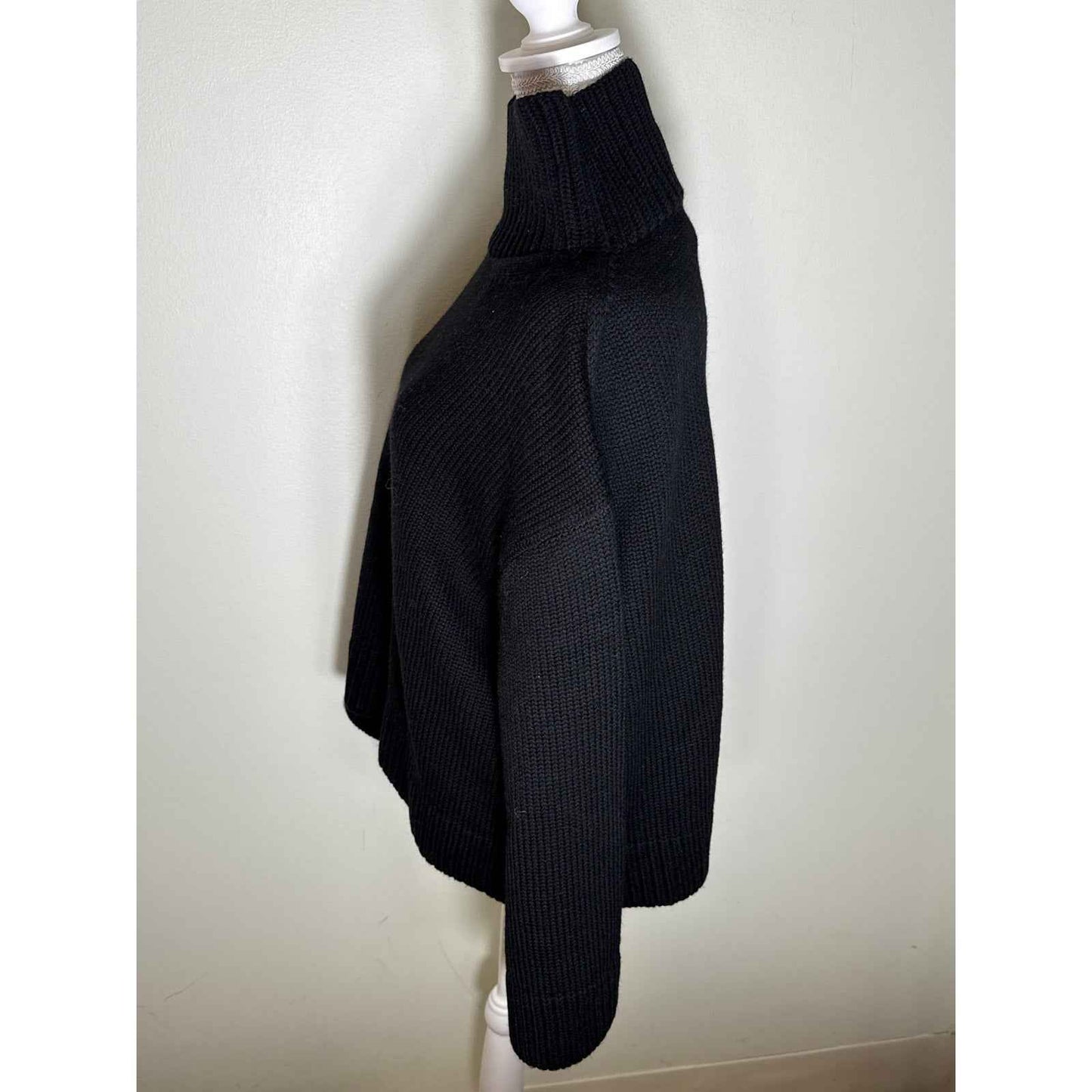 NWT Tuckernuck Black Long Sleeve Mock Neck Knit Sweater Sz L