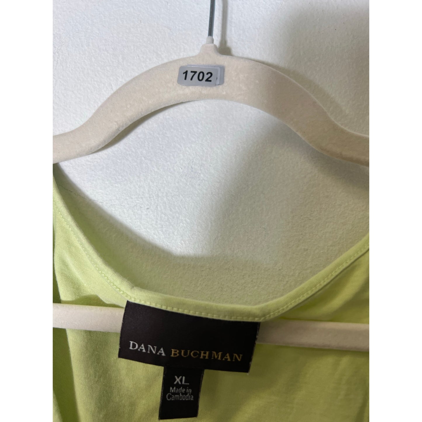 Dana Buchman Lime Green Sleeveless Sequince Sz XL