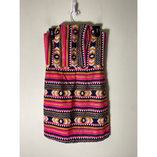 Alice and Trixie Multi Color Embroidery Strapless Dress Sz xs