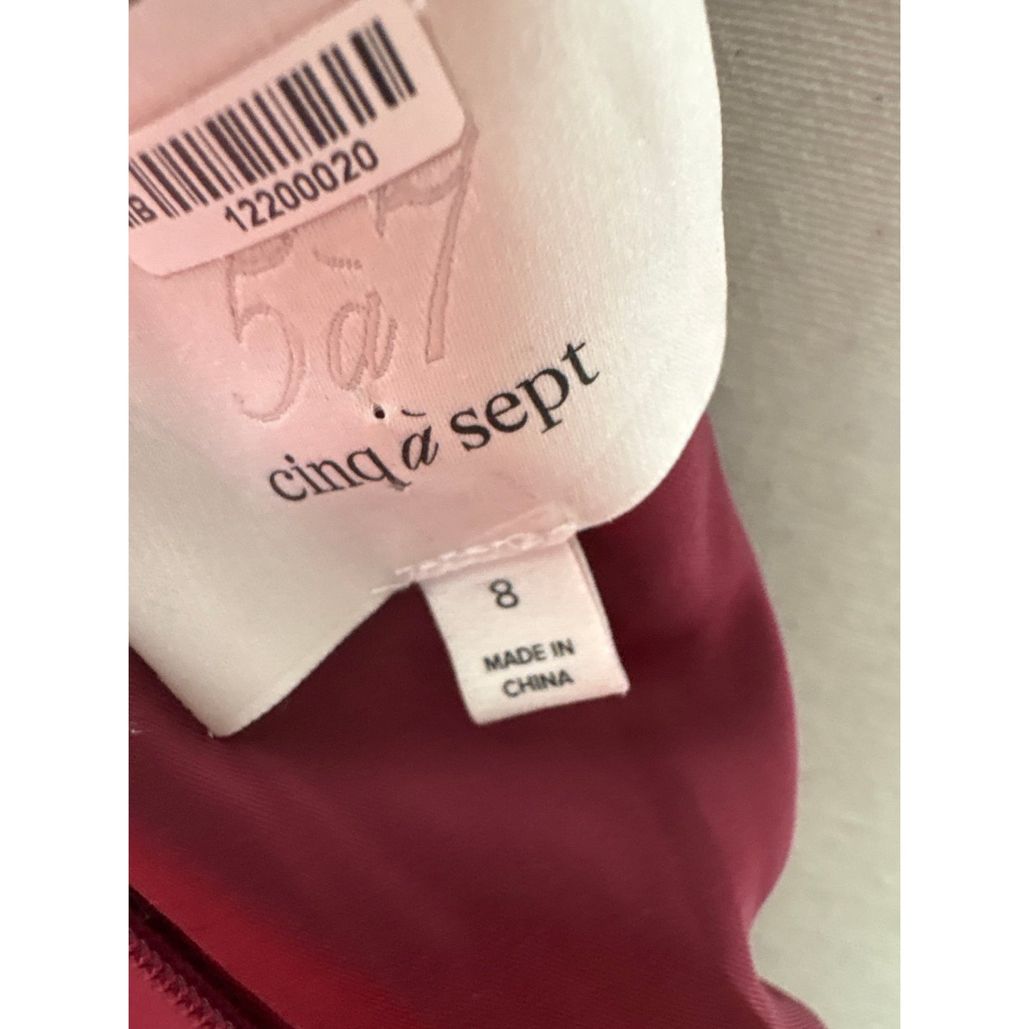 Cliq a Sept Merlot Cut Out Tie Front Cocktail Dress Sz 8