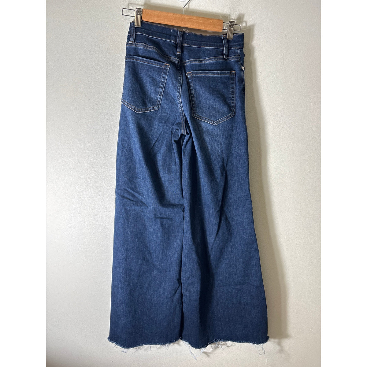 Frame White And Brown Stitched Denim Sz 27