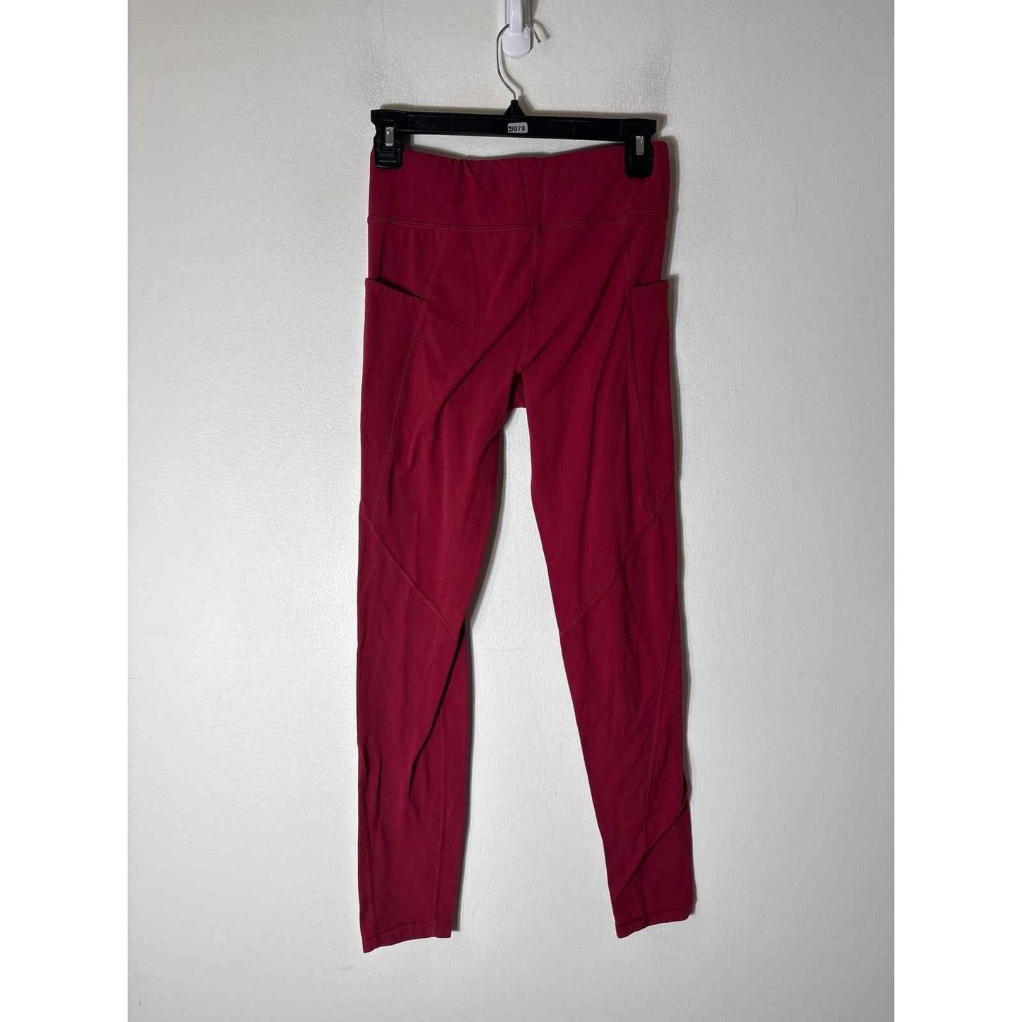 Girls Athleta Girl High Rise Crimson Red Athletic Leggins Sz 16