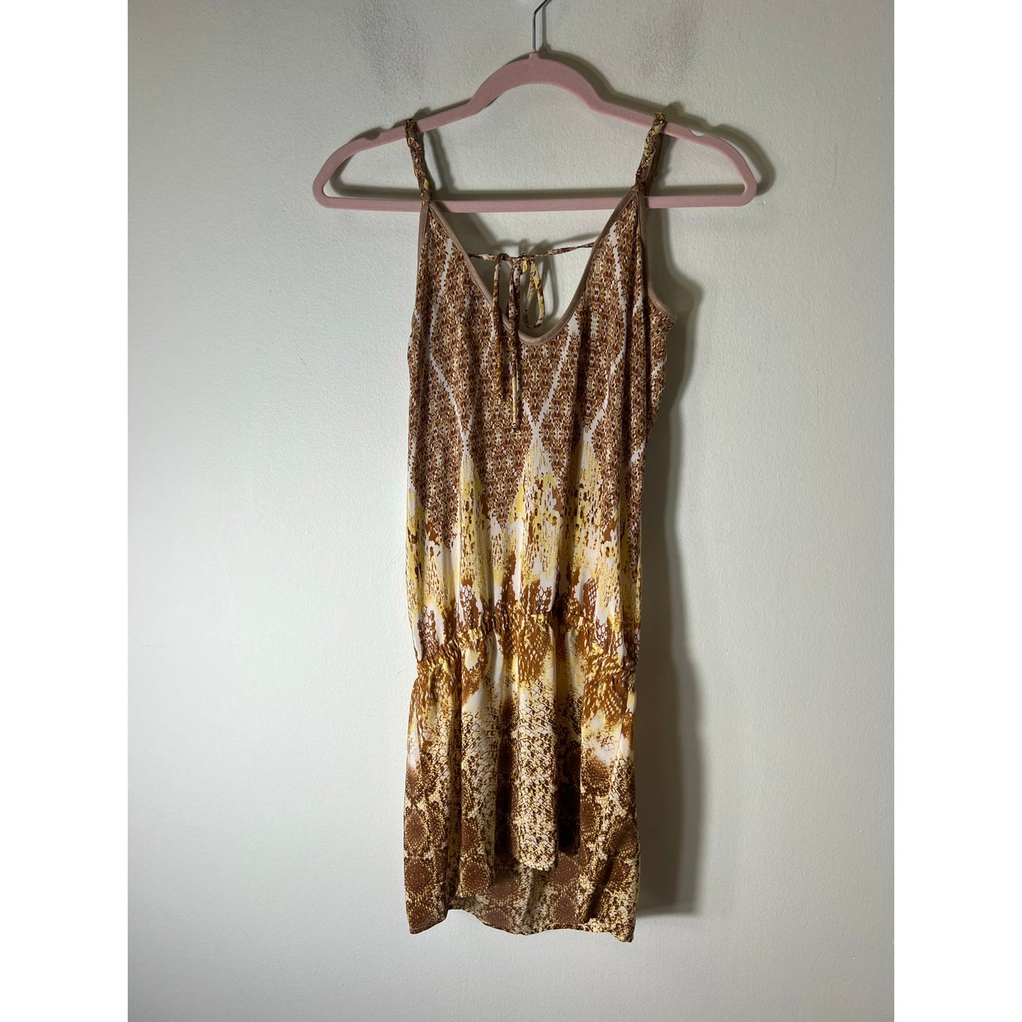 NWT SW3 UK Bespoke Brown Snakeskin Stanton Dress Sz Xs