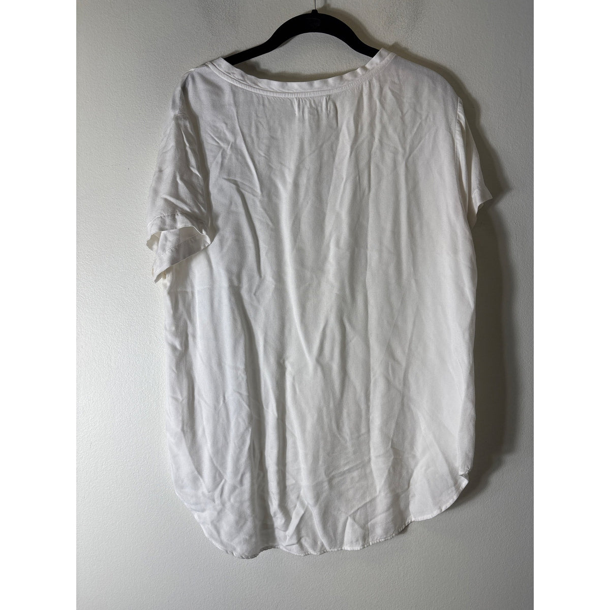 Bella Dahl V Neck Short Sleeve Top Sz L