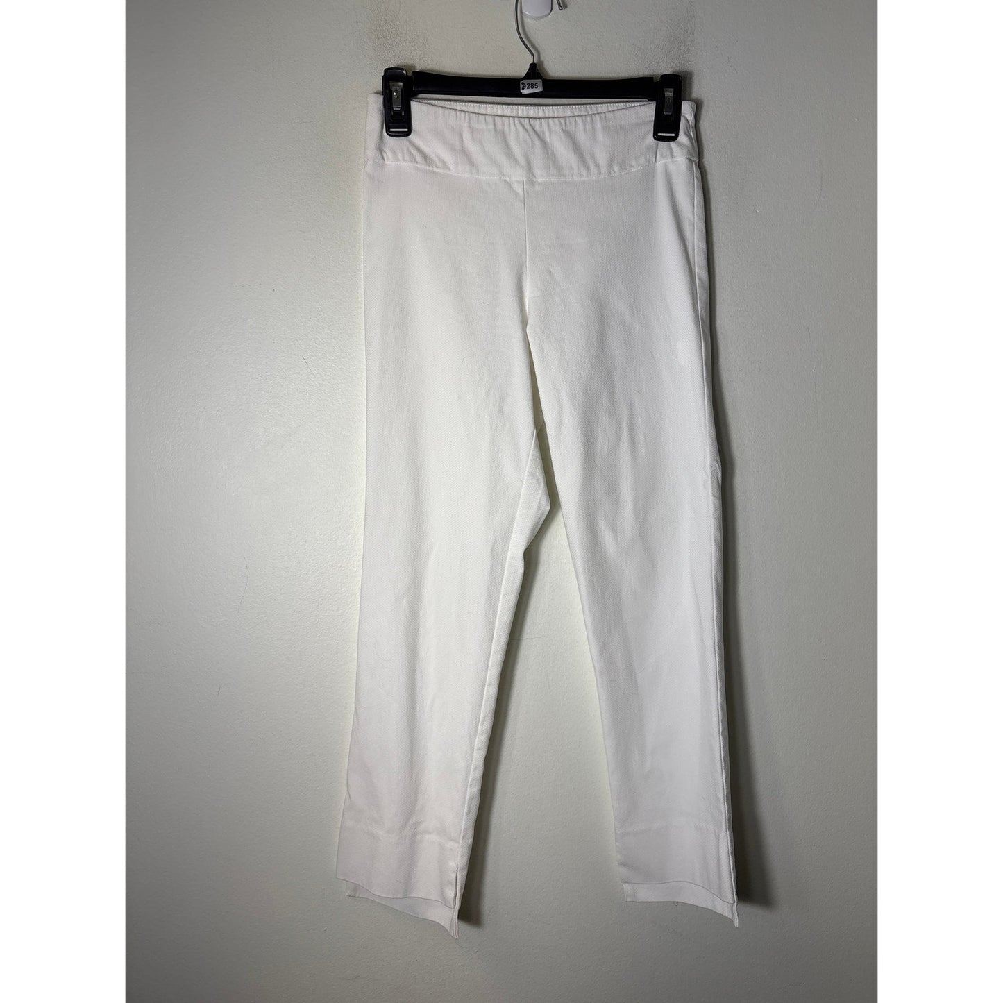 Estelle and Finn White Pull On Straight Leg Ankle Pants Sz 2
