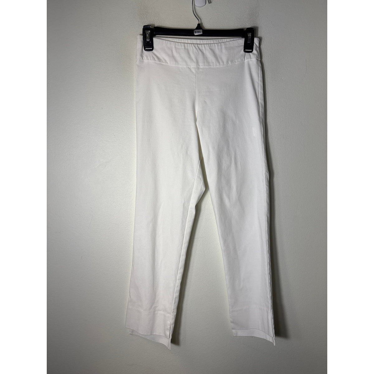 Estelle and Finn White Pull On Straight Leg Ankle Pants Sz 2