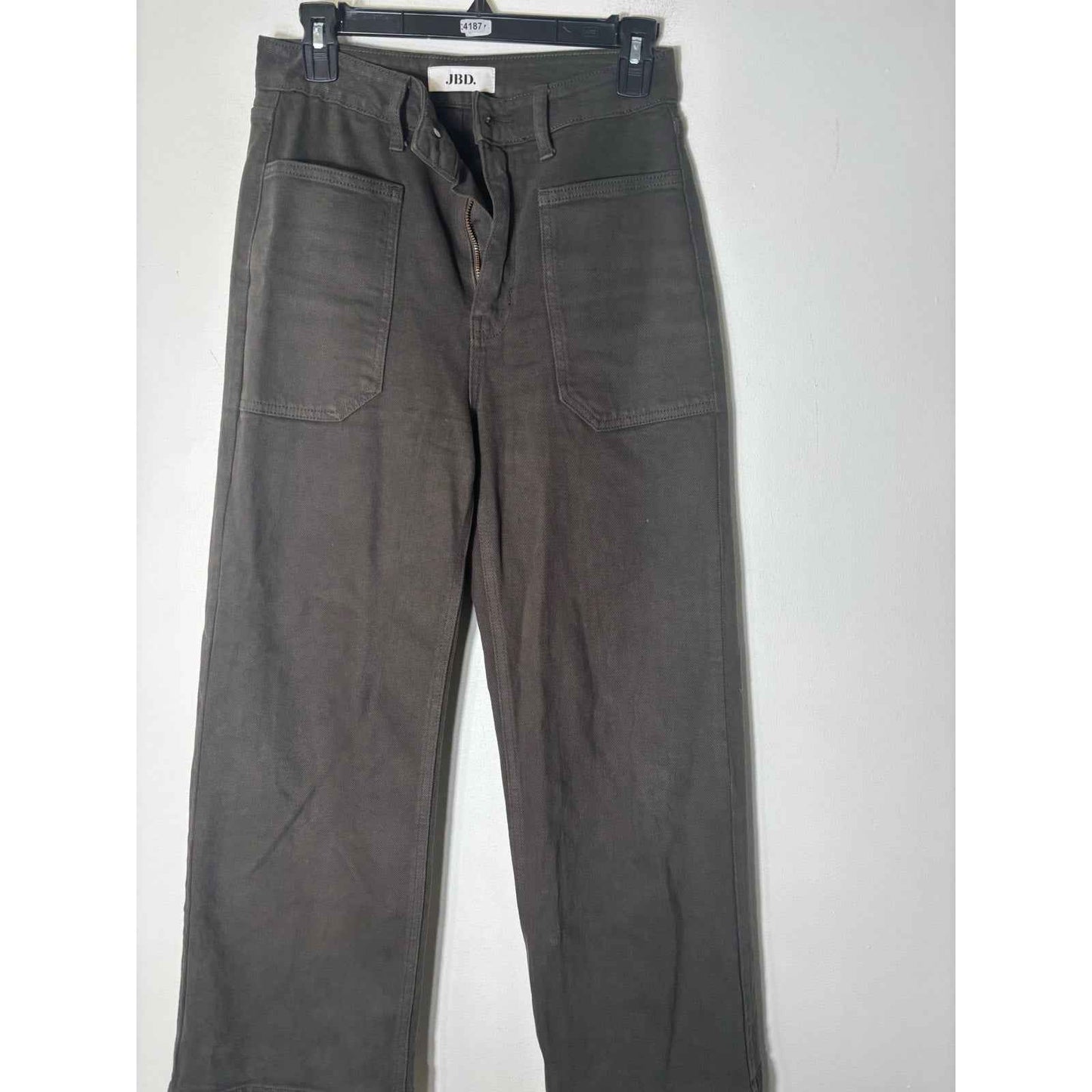 JBD Olive Green Front Pocket Wide Leg Denim Sz 26