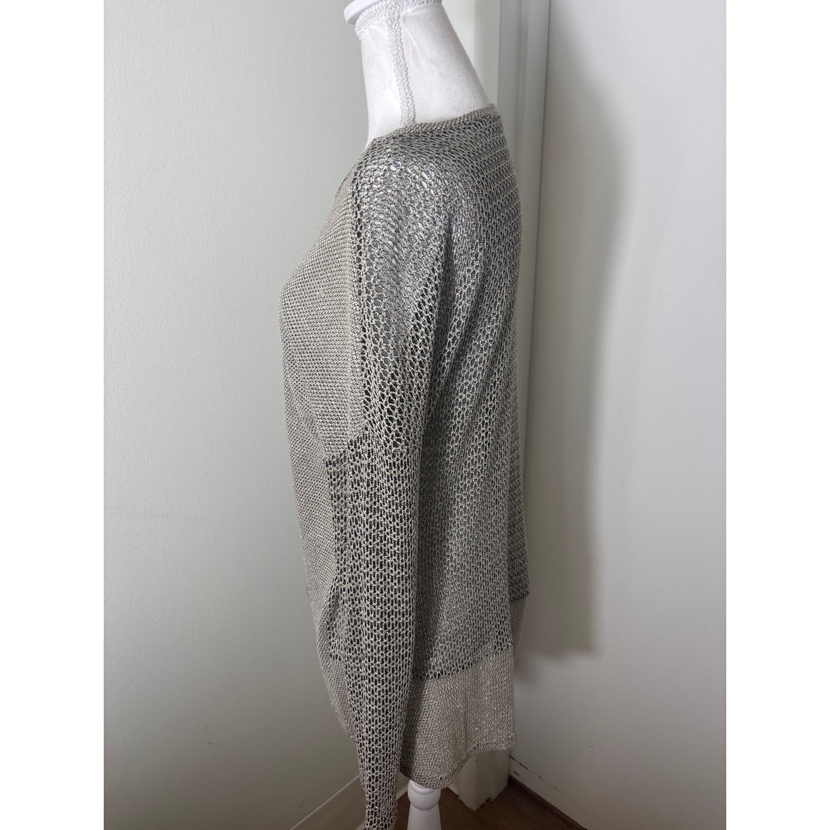 Generation Love Gold and Black Metallic Sweater Top Sz m/l