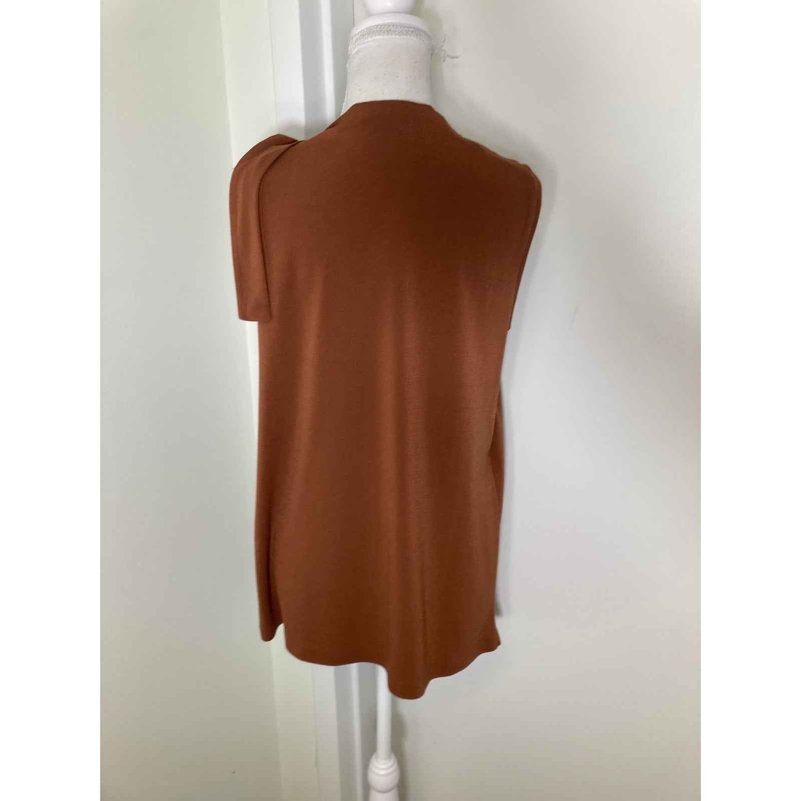 Malene Birger Camel Brown Shoulder Buckle Top sz S