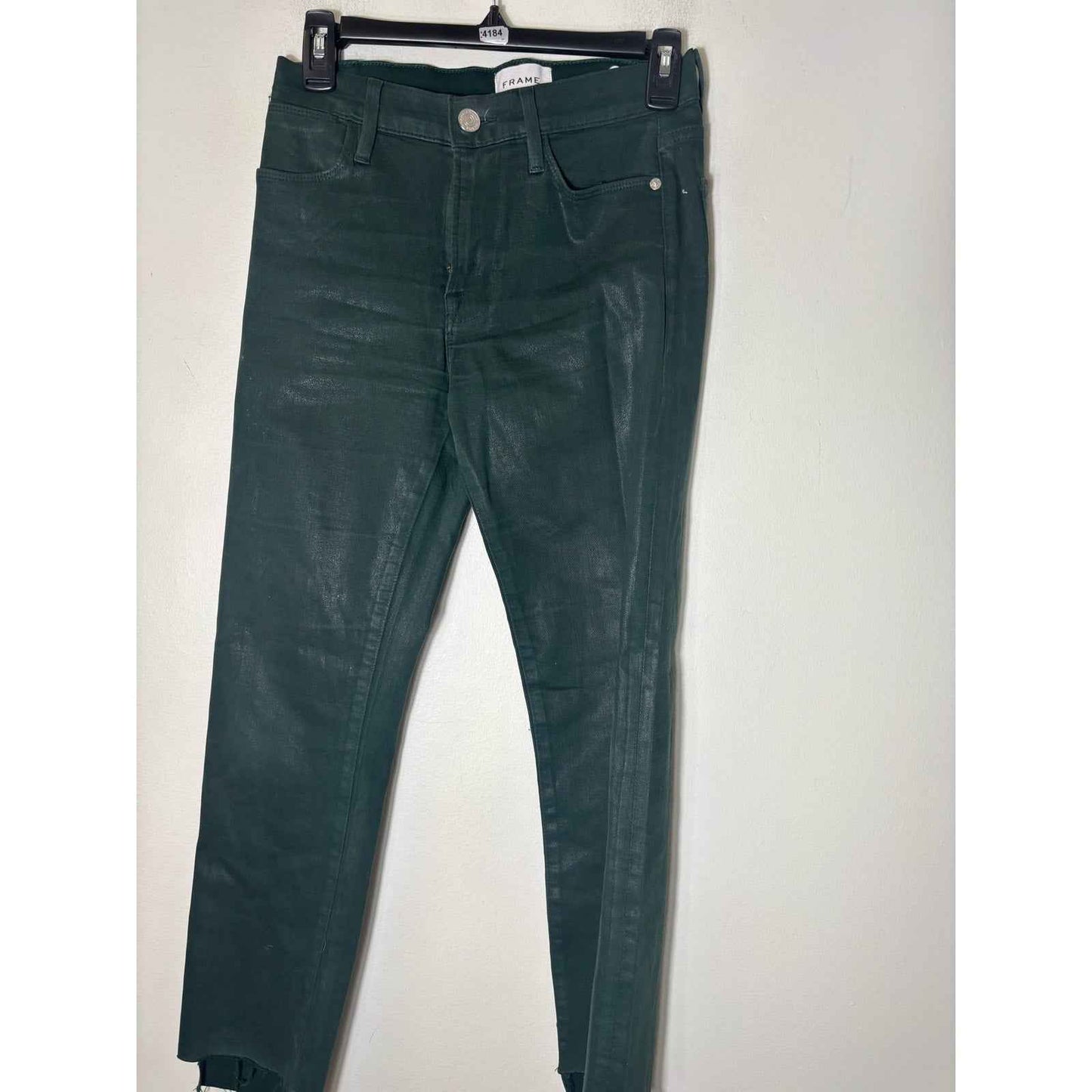 Frame Hunter Green Le High Straight Denim Sz 27
