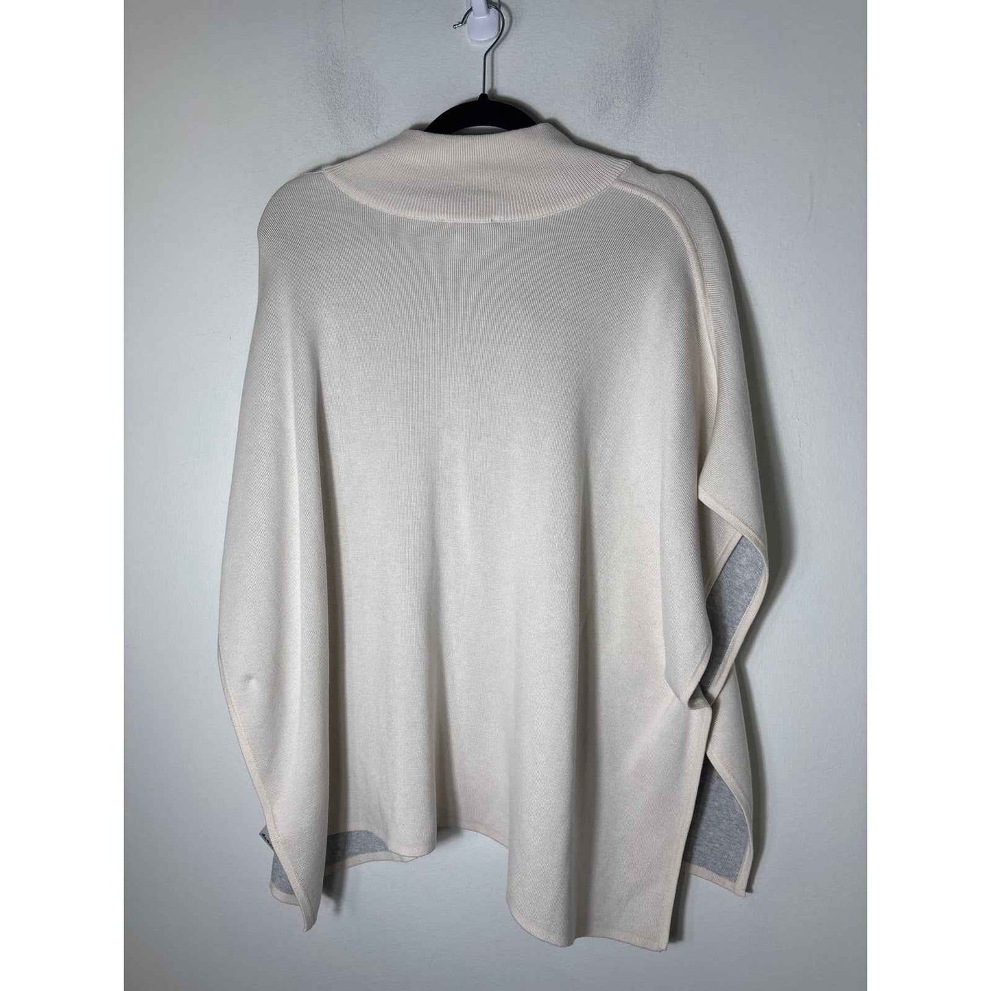 Lilla P Beige Sweater Poncho Sz OS