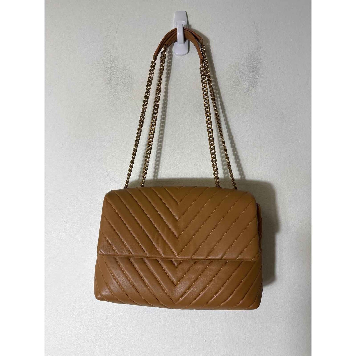 Quince Tan Quilted Leather Convertible Crossbody Bag
