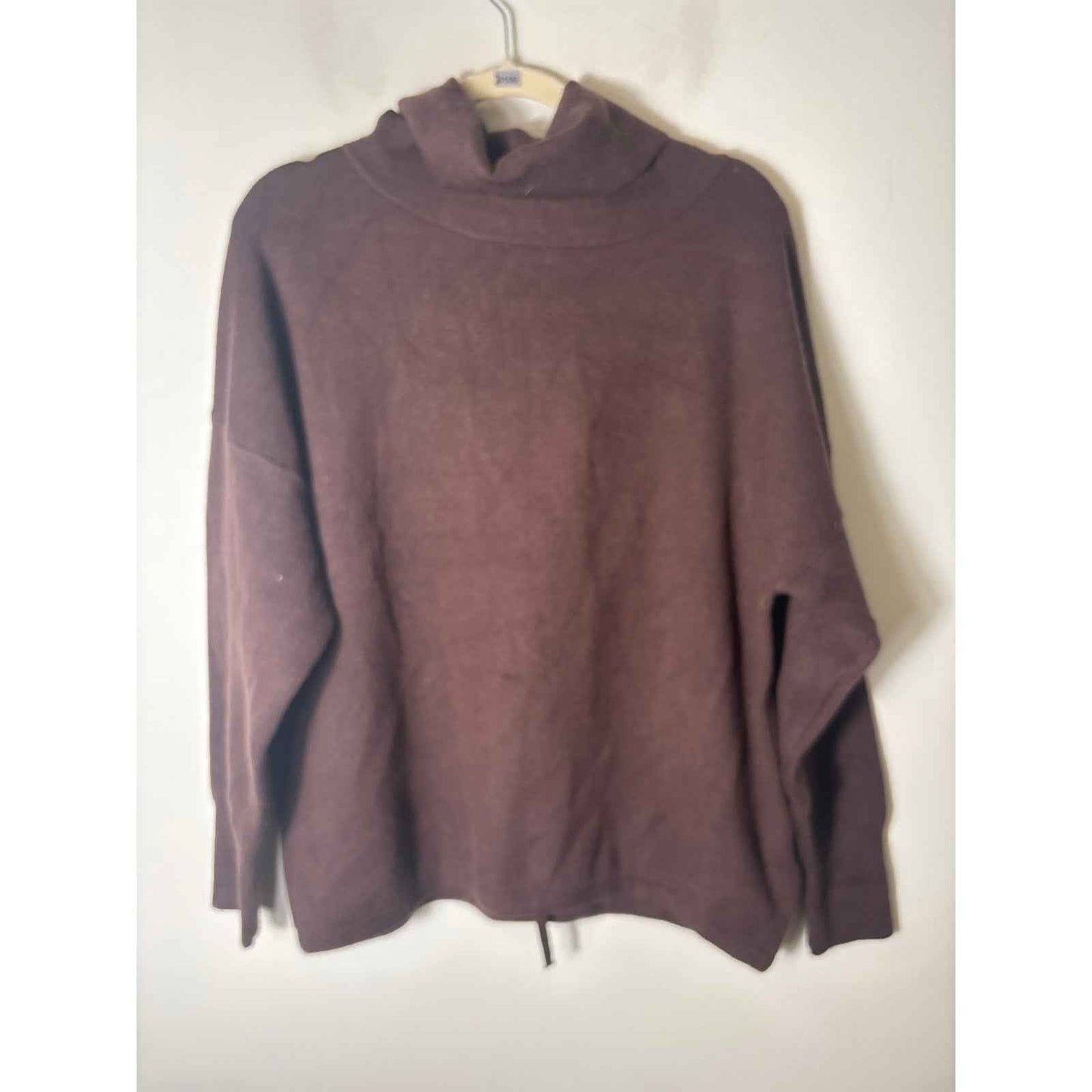 Varley Chocolate Brown Long sleeve "Cavendish Rollneck Knit" Sweater Sz M